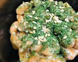 毎日の納豆●胡麻パセリ作り方1写真