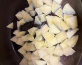 お弁当おかず③イモとウインナー炒め作り方4写真