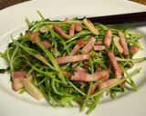 豆苗ベーコンのナンプラー炒め作り方8写真