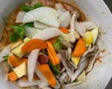 お一人様野菜たっぷりバーベキュー味親子丼作り方11写真