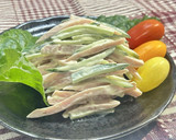 超簡単🥰魚肉ソーセージときゅうりのサラダ作り方3写真