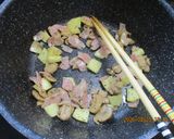 辛味りんごとベーコンの炒飯作り方6写真