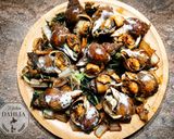 【北海道🦊】白菜と磯つぶのバター醤油炒め🐚炉端風作り方5写真