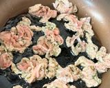 豚こまのり塩揚げ焼き作り方2写真
