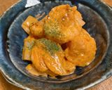 簡単！黄金比☆えびと玉ねぎのオーロラソース作り方6写真