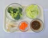 レンジで温野菜～梅かつおだれ～作り方2写真