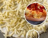 【BBQホットチキンピザ】一味でピリ辛作り方8写真