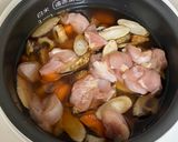 鶏と牛蒡の炊き込みご飯作り方2写真
