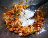 簡単！韓国蒸餃子　キムチ餃子作り方1写真