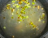 ニンニクとネギの塩味スープ！冷しラーメン作り方5写真