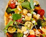 彩り野菜と豆腐カッテージのヘルシーピザ🍕作り方5写真