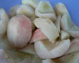 桃の甘煮〈　ジャム風　〉作り方1写真