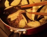 茄子の肉味噌作り方3写真