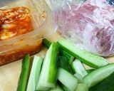 コリコリ豚キムチ作り方1写真
