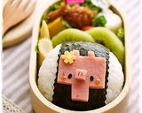 スパムdeこんがりブタちゃん＊キャラ弁作り方4写真