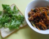 栄養たっぷり☆豚と野菜のトッピングサンド作り方5写真