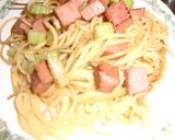 スパムとセロリで夏パスタ作り方4写真