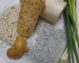 角切り長いも入り冷やしうどん！作り方1写真