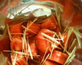 冷え冷え～。茄子とトマトの生姜マリネ◎作り方1写真