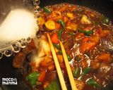 夏野菜のマーボーあんかけ麺＊【麻婆麺】作り方7写真