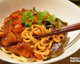 夏野菜のマーボーあんかけ麺＊【麻婆麺】作り方8写真