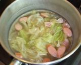 キャベツ玉ねぎ醤油パスタ 【冷やし】作り方2写真