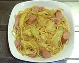 キャベツ玉ねぎ醤油パスタ 【冷やし】作り方8写真