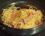 キャベツ玉ねぎ醤油パスタ 【冷やし】作り方7写真