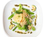 緑の冷製パスタ作り方11写真