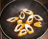 キャベツとちくわの甘辛丼。作り方2写真
