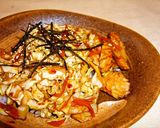 キャベツとちくわの甘辛丼。作り方4写真