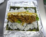 ✿簡単！韓国風豚バラ肉の巻き寿司✿作り方8写真