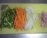 しらたきと残り野菜でチャプチェ風作り方2写真