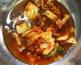 レンジで韓国風おつまみ！キムチーズ厚揚げ作り方4写真