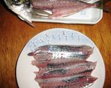冷涼感な鯵の刺身作り方1写真