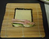 キュウリとハムのチーズのり巻き作り方2写真