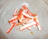 海からのサラダと生わかめを餃子のたれで作り方2写真