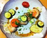 *★夏野菜と鮭ムニエル　ニンニク醤油味☆作り方8写真