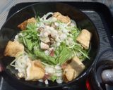 ★水菜でかさまし冷やしきつねうどん☆作り方1写真