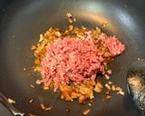 【簡単夕食】とろとろナスの麻婆茄子作り方5写真