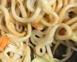 簡単　ソース焼きエビうどん作り方4写真