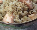 緑玄米DEシャケの炊き込み朝ご飯★作り方4写真
