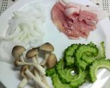 ゴーヤのカレー風味あっさり炒め作り方1写真
