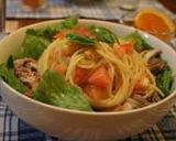 トマトと牛肉の冷製パスタ、サラダ仕立て作り方8写真
