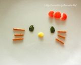 【キャラ弁】くり抜きキティのお弁当作り方2写真