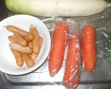 人参大根カレースープ煮♪簡単作り方1写真