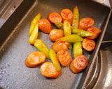 お弁当にアスパラウインナーケチャップ炒め作り方3写真