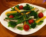 野菜ブイヨンジュレのせ野菜サラダ作り方4写真