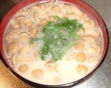 いつものなめこの味噌汁を大葉で夏仕様作り方3写真