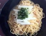 ランチに！なめ茸とシーチキンの和風パスタ作り方6写真
